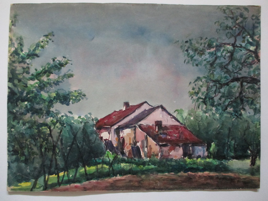 Onbekend gesigneerd, 3 aquarellen kopen? Bied vanaf 1!