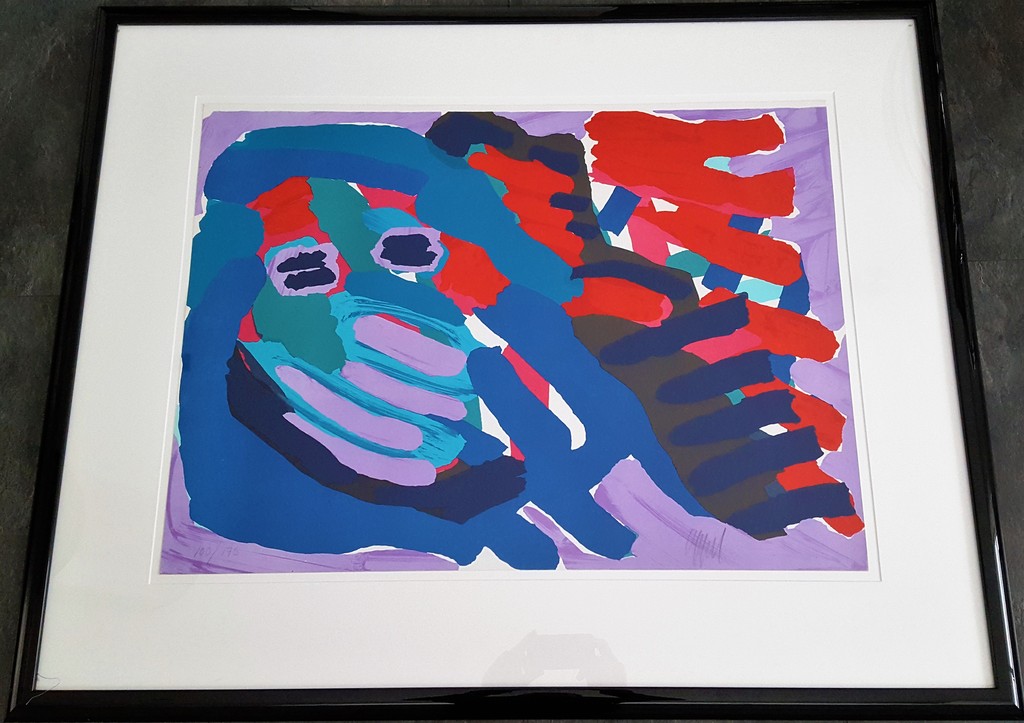  Another blue head again - oplage 175 ex. - Prachtig ingelijst verkocht voor € 450!