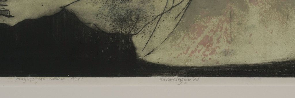 Ru van Rossem: Ets en Aquatint, Hooglied van Salomo - Ingelijst kopen? Bied vanaf 100!