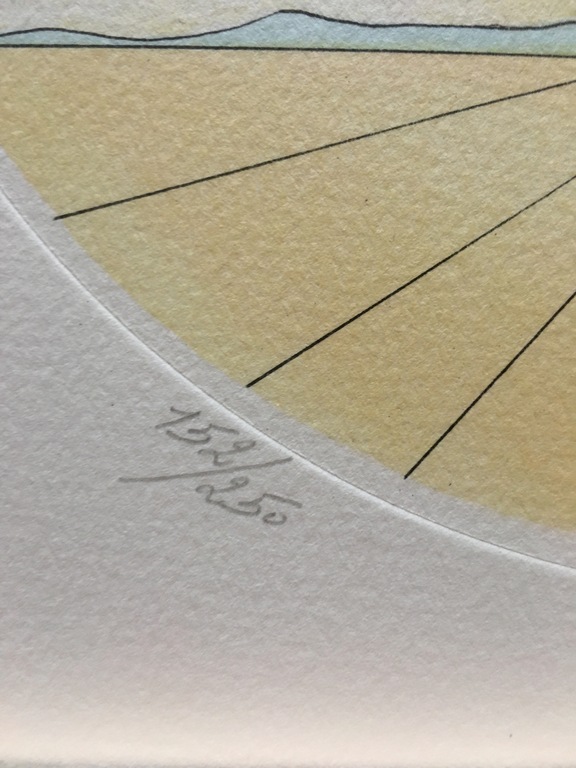 Salvador Dali, Kleurenlitho ,  handgesigneerd en genummerd, Weegschaal kopen? Bied vanaf 150!