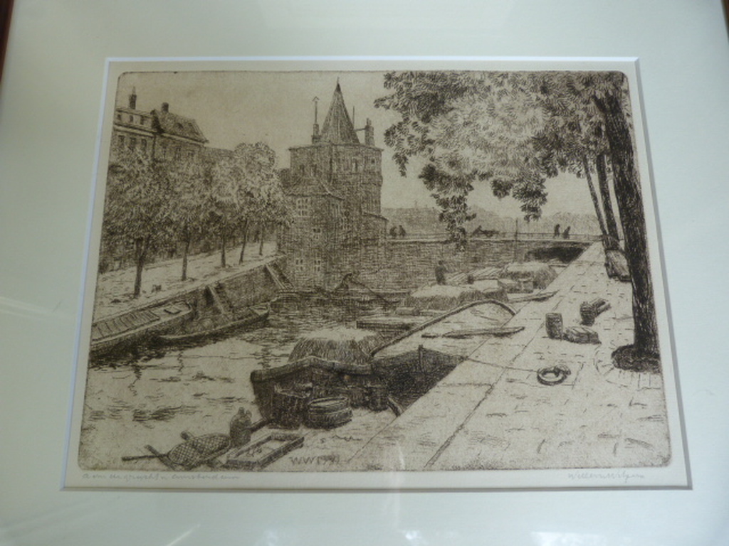 Schreierstoren,  Geldersekade, Amsterdam  -  ets. verkocht voor € 50!