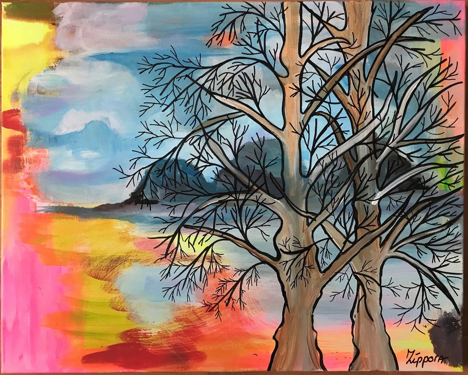 Zippora Meijer  Mountains Of Silence  40x50 cm acryl op canvas kopen? Bied vanaf 1!