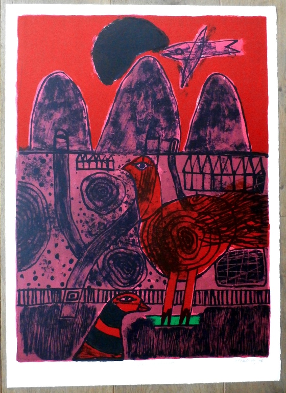 Corneille - litho: Dans le désert - 1976 kopen? Bied vanaf 275!