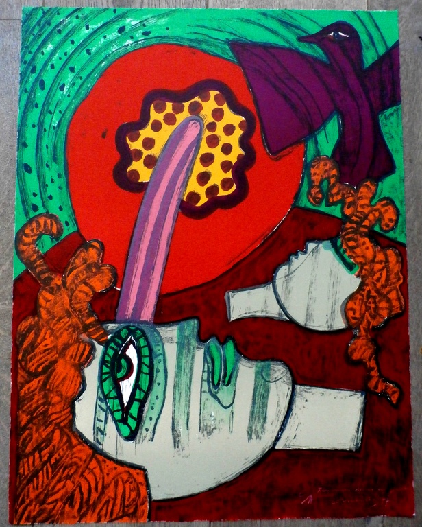 Corneille - litho: Femme dans un Jardin - 1977 kopen? Bied vanaf 150!