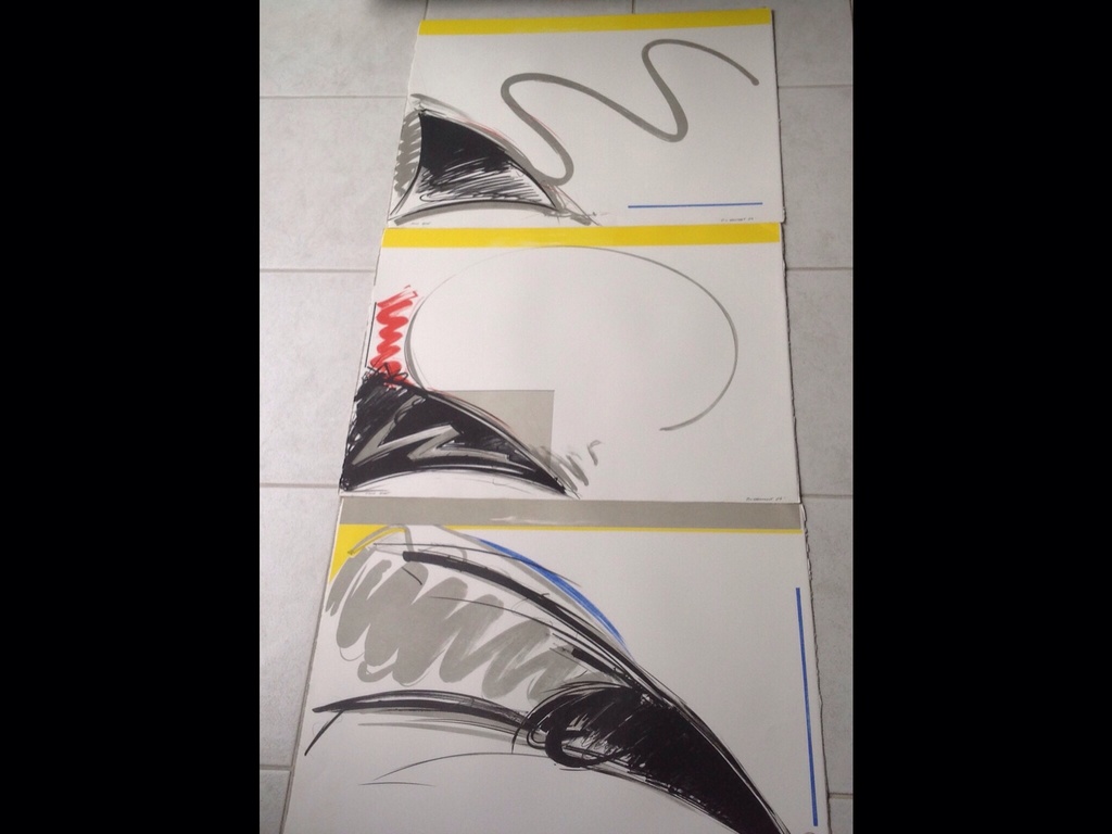 Peter van Drumpt:3 litho's : Landinwaarts verkocht voor € 40!