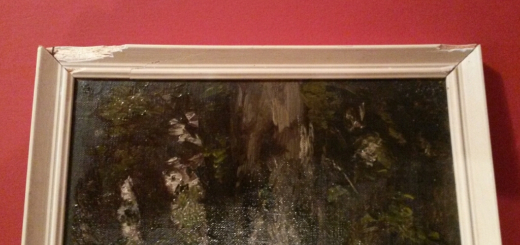 Theo Goedvriend 1879-1969 - olio su tela su tavola legno- alberi- kopen? Bied vanaf 65!