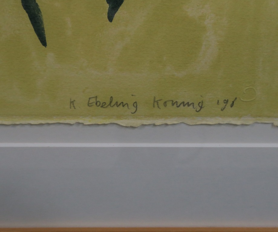 Koen Ebeling Koning: Litho, Man - Ingelijst kopen? Bied vanaf 20!