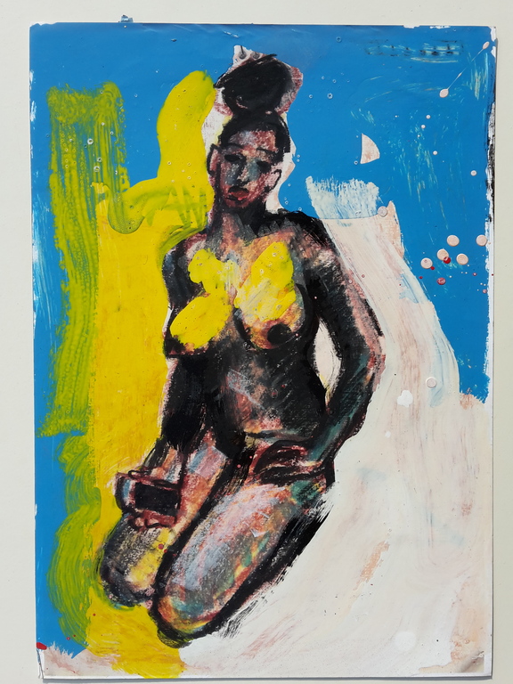 Peter Klashorst - Florida, stripper Nairobi - gem. techniek op papier - ges. kopen? Bied vanaf 55!