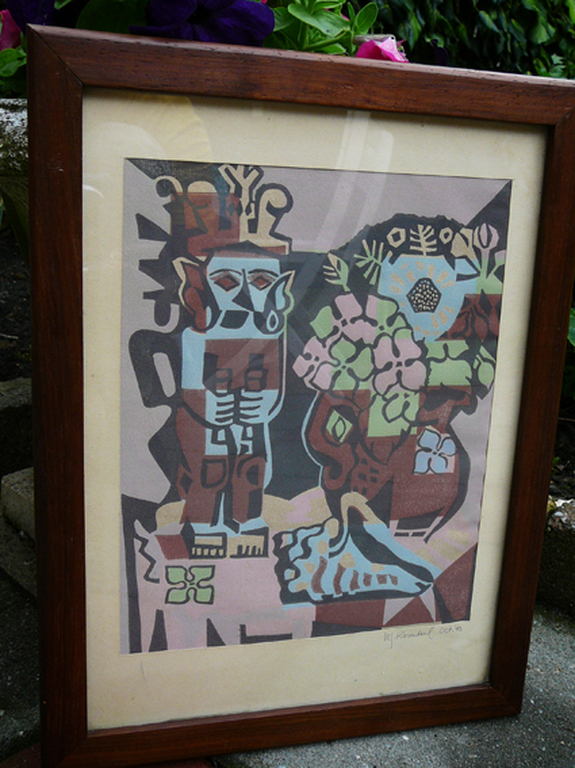 W.J. Rozendaal: Zonder Titel -houtsnede 1943- kopen? Bied vanaf 35!