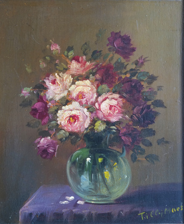 Bloemstilleven, olieverf, gesigneerd kopen? Bied vanaf 60!