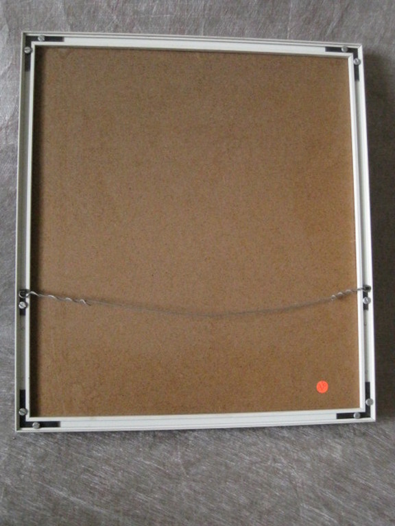 uniek acryl op textiel object "vlaggenlijnen" van Helene Briels (1954 -)  kopen? Bied vanaf 1!