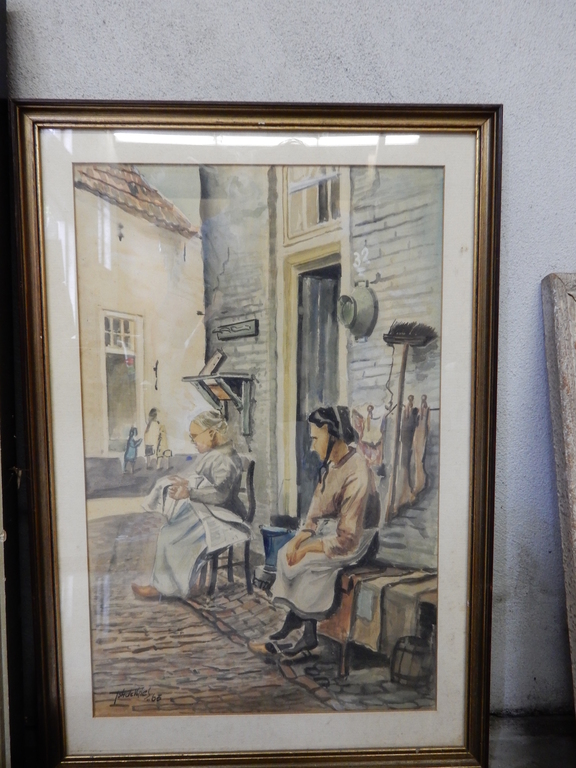 Karikaturale aquarel + 12 andere originele werken op papier kopen? Bied vanaf 1!