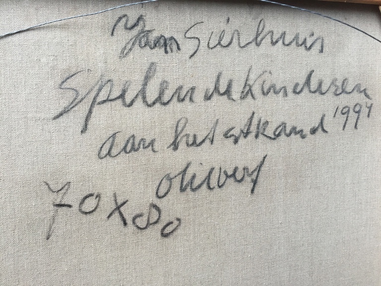 JAN SIERHUIS Amsterdam ( CoBrA ) Olieverf op linnen  kopen? Bied vanaf 1!