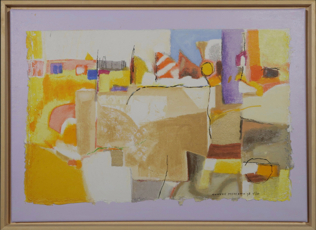 Anneke Peereboom: Zeefdruk, Luce del Giorno IV - Ingelijst verkocht voor € 35!