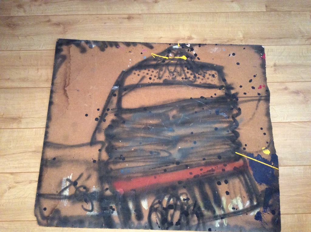 Herman Brood origineel schilderij op board kopen? Bied vanaf 1!