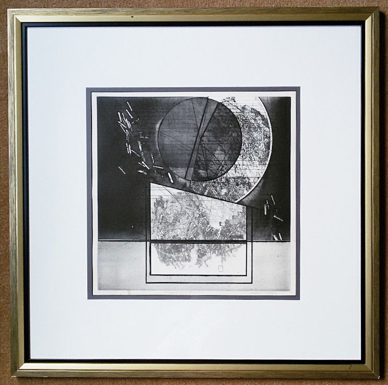 Ko Oosterkerk - Ontsnapping van de kleine vormen, ets (prachtig ingelijst) kopen? Bied vanaf 1!