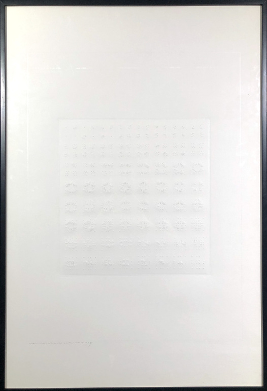 Wim Smits: Blinddruk op papier, Analytical system variations - Ingelijst kopen? Bied vanaf 150!