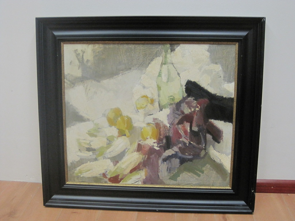 gesigneerd S.Hoekstra groot olieverf "stilleven met rode kool"  kopen? Bied vanaf 1!