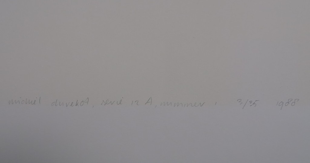 Michiel Duvekot: Linosnede, Geometrische compositie, Serie 12A nr. 1 kopen? Bied vanaf 1!