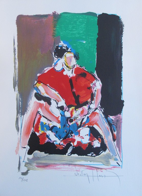 "L' Espagnole" - kleurenlithografie, 175 ex. kopen? Bied vanaf 39!