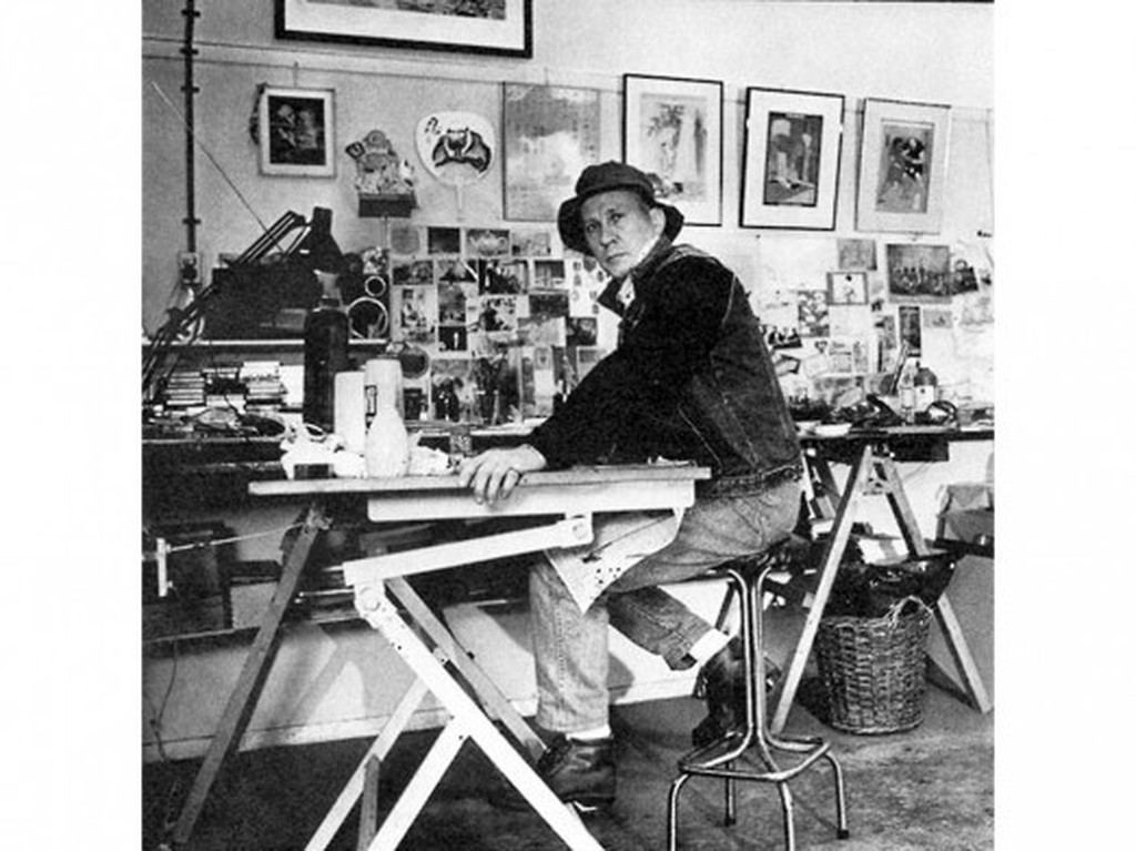 Sjoerd Bakker - Uitzicht op de berg Fuji, aquatint ets kopen? Bied vanaf 75!