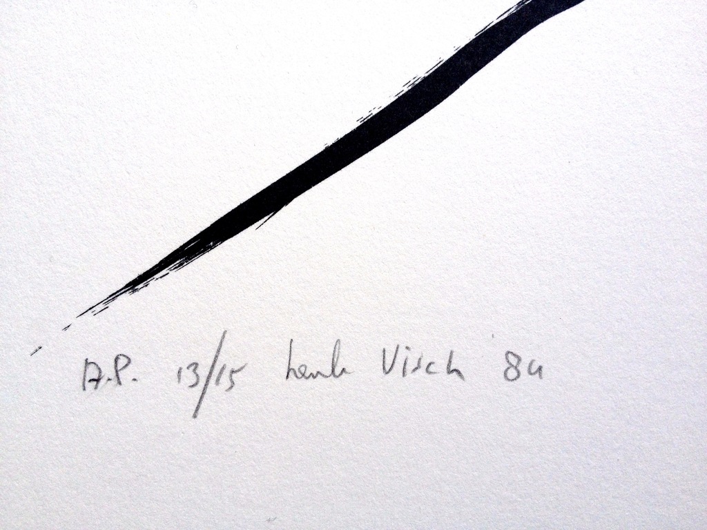 Henk Visch: zeefdruk, ontwapend kopen? Bied vanaf 180!