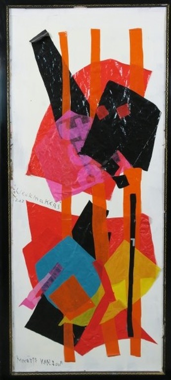 Meertje Kaal: Collage op karton, Weekmakers - Ingelijst (groot) kopen? Bied vanaf 1!