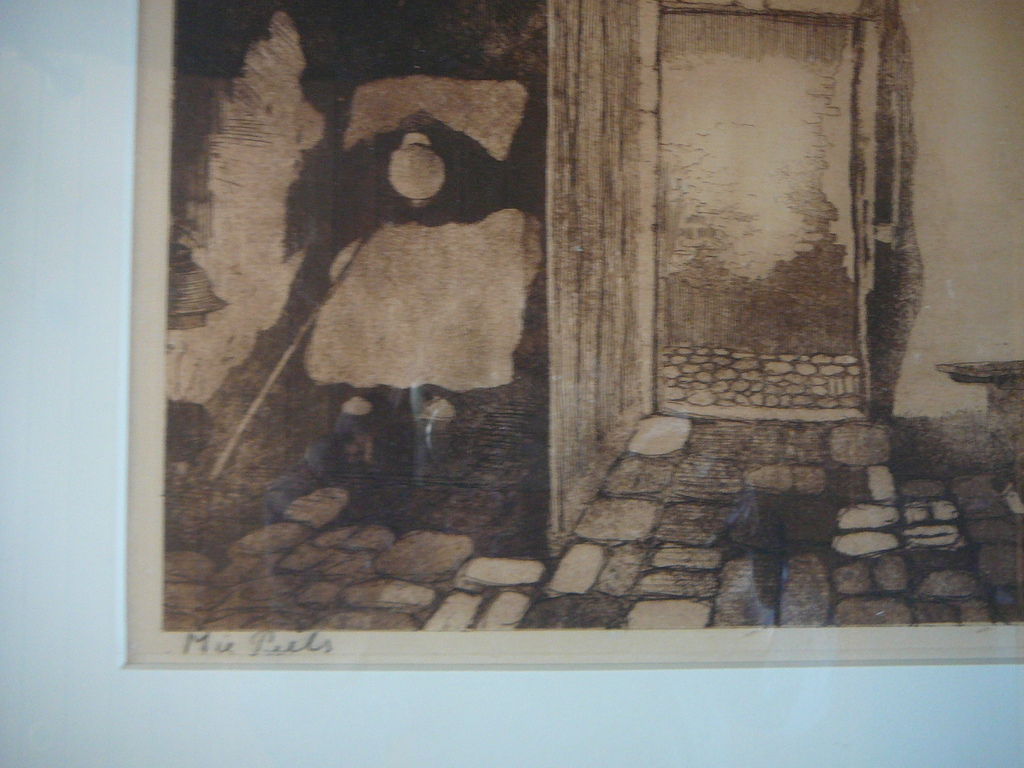 2 etsen van Mie Peels (Pils) en de Aalsterhut door Constant Nefkens  kopen? Bied vanaf 200!