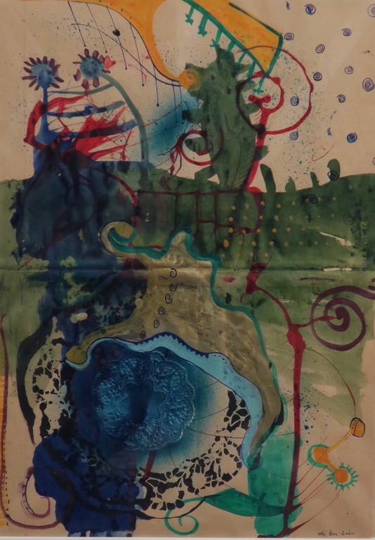 Ori Ben-Zeef: Gouache, Zonder titel -Ingelijst kopen? Bied vanaf 80!