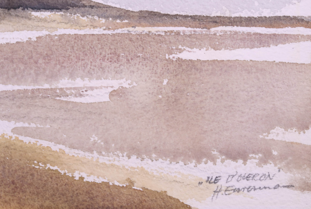 Hen Euverman: Aquarel, Ile d'Oleron kopen? Bied vanaf 35!