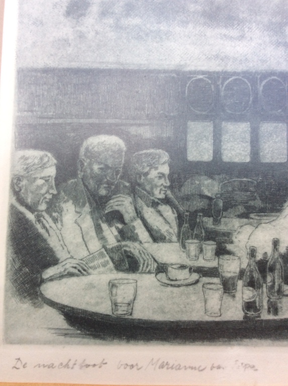 Poppe Damave 1921-1988 ets De nachtboot kopen? Bied vanaf 45!