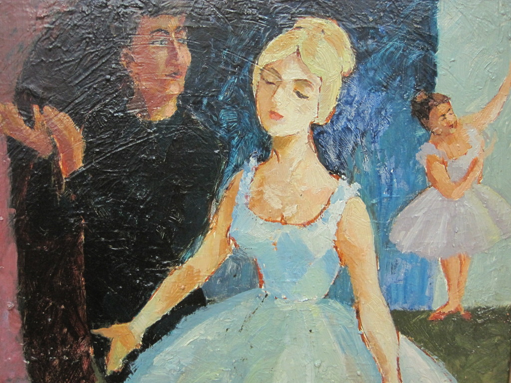 (Naar?) Aristide J.B. Maillol "la Danseuse 1921" oud olieverf op doek kopen? Bied vanaf 1!