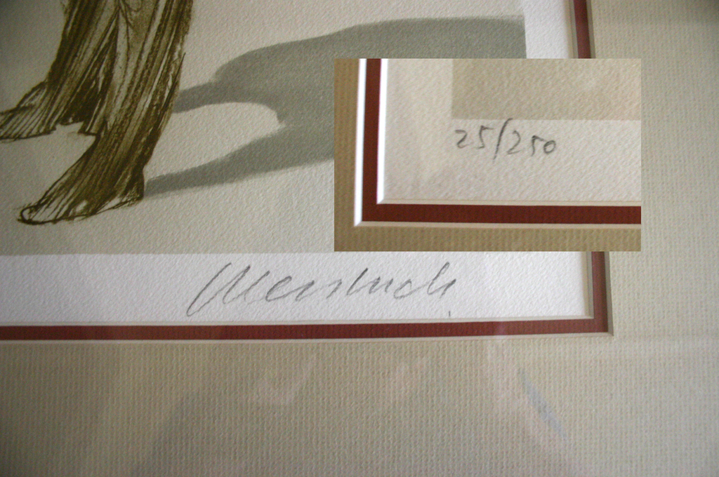 Claude Weisbuch, litho, violist met 3 toehoorders kopen? Bied vanaf 75!