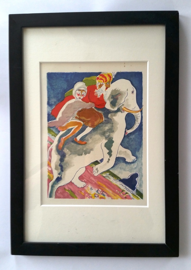 Kees van Dongen, Originele houtgravure uit 1955-"L'éléphant Blanc" kopen? Bied vanaf 50!