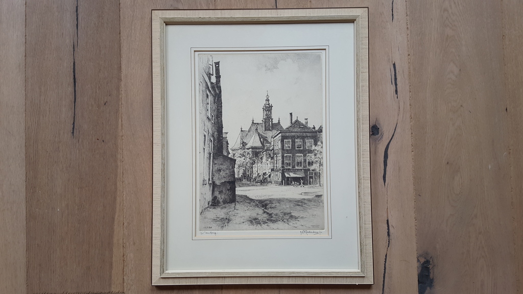 H. Roodenburg - ets, Kranestraat den haag, handgesigneerd kopen? Bied vanaf 59!