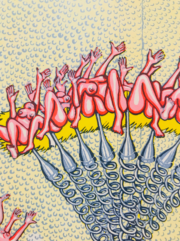 Frank Maieu (1952) - Schouwgarnituur ( ingelijst) kopen? Bied vanaf 1!