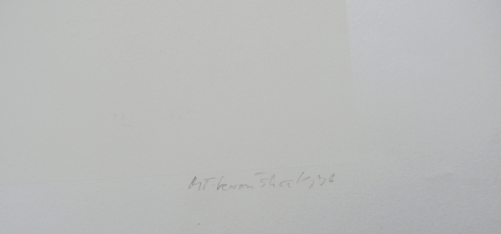 Metten Koornstra - litho: landschap - 1976 kopen? Bied vanaf 45!