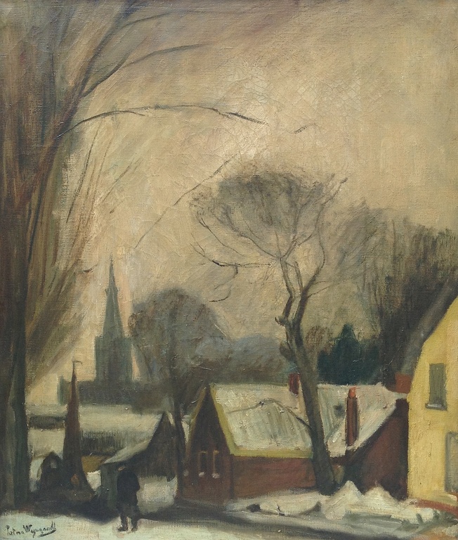 Piet van Wijngaerdt, Abcoude in winter verkocht voor € 550!