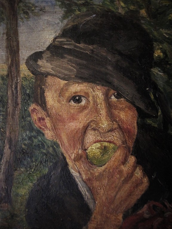 Uniek Amsterdam 1929 "nieuwe Zakelijkheid" olieverf "Appeldief" Louis Schrikkel kopen? Bied vanaf 1!