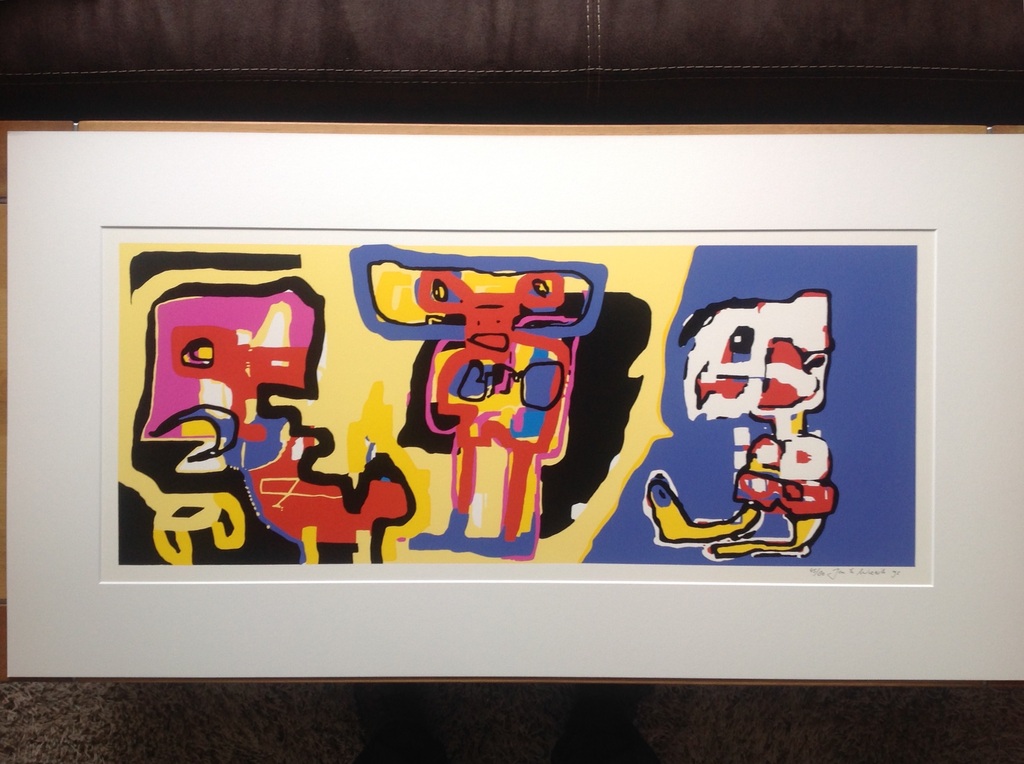 te Wierik, litho op papier, 45/80, Fantasievoorstelling, incl. passe-partout verkocht voor € 195!