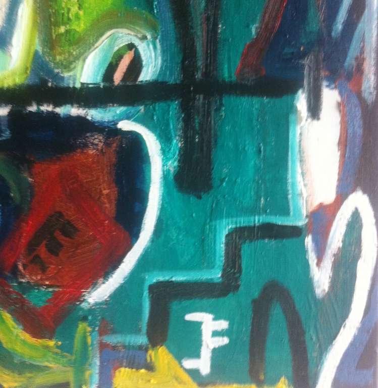  " Jungle  Party....." - John Foppen - Olieverf op 3D canvas - gesigneerd. kopen? Bied vanaf 99!