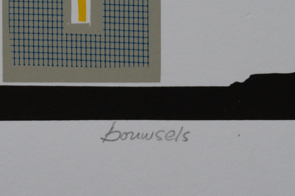Rens Labruyère - gesigneerde zeefdruk - bouwsels - oplage 12 ex. kopen? Bied vanaf 20!