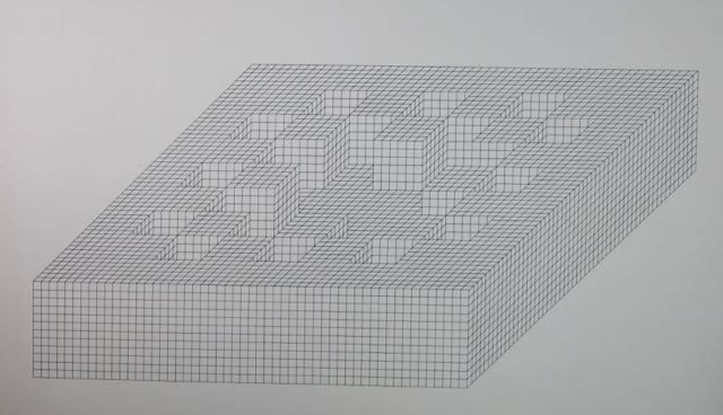 Ewin Heerich: Zeefdruk, Geometrische compositie kopen? Bied vanaf 1!
