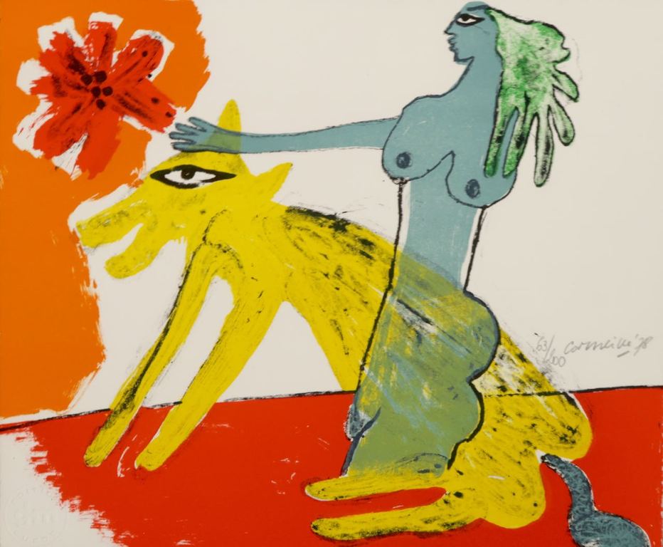 Corneille: Zeefdruk, Zonder titel verkocht voor € 80!