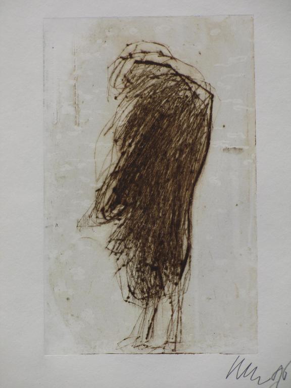 Krin Rinsema, Staande figuur, Ets in bruin kopen? Bied vanaf 50!