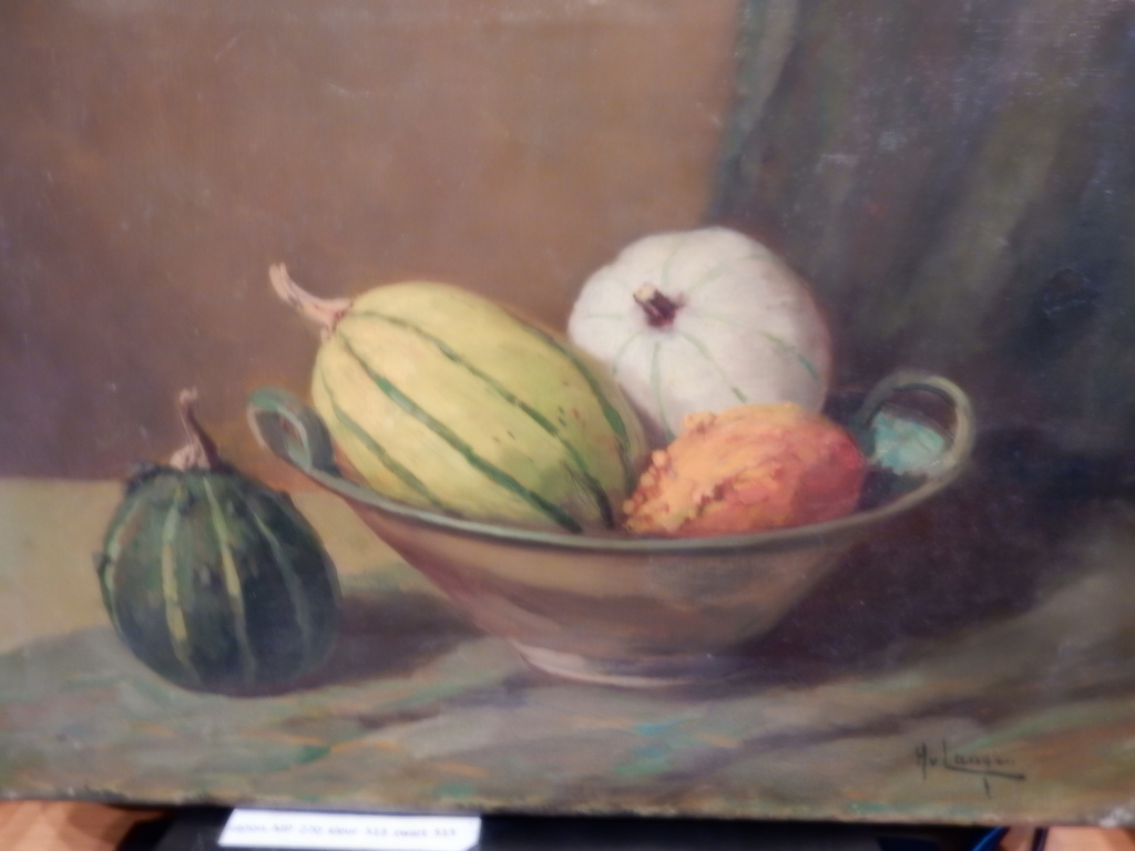 H.J.F.van Langen, stilleven-olieverf op doek verkocht voor € 75!