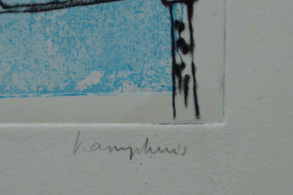 Gerart Kamphuis - gesigneerde zeefdruk - Vliegend hert - 100 ex. kopen? Bied vanaf 1!