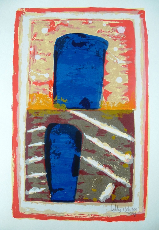 Arty Grimm, zeefdruk, 2004, handgesigneerd en genummerd verkocht voor € 60!