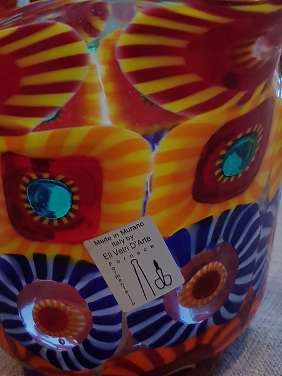 Murano vaas-fazzoletto pezzato Eli Vetri Arte di Formentello-Isola di Murano  kopen? Bied vanaf 110!
