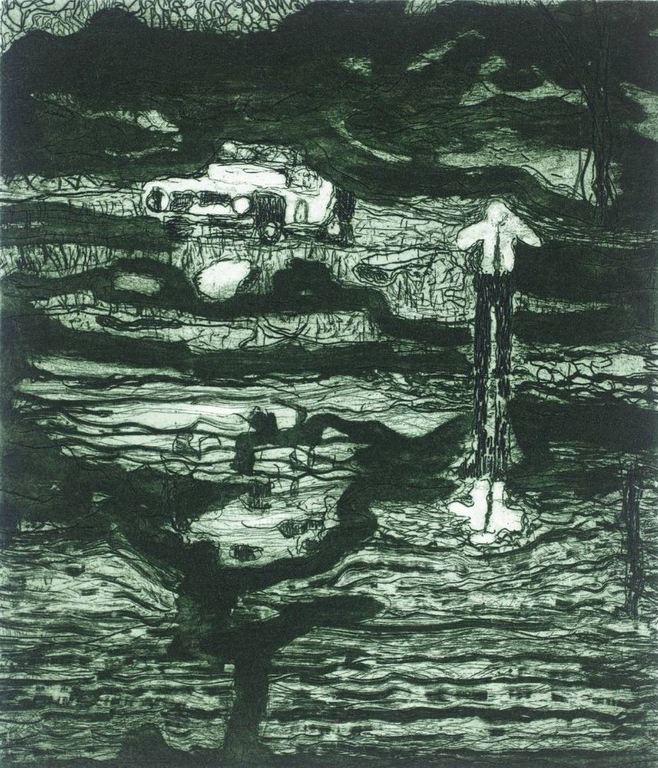 Peter Doig-Gesigneerde lithografie-Echo Lake kopen? Bied vanaf 150!